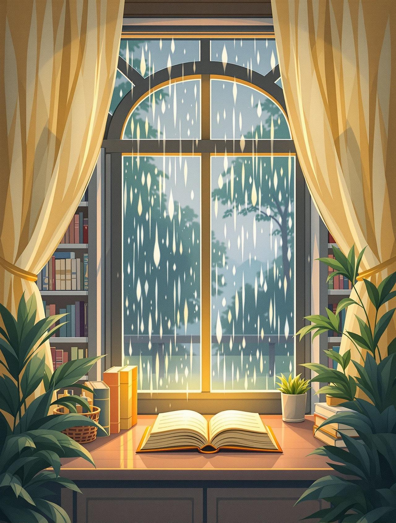 雨天的图书馆 - ai小短剧新番